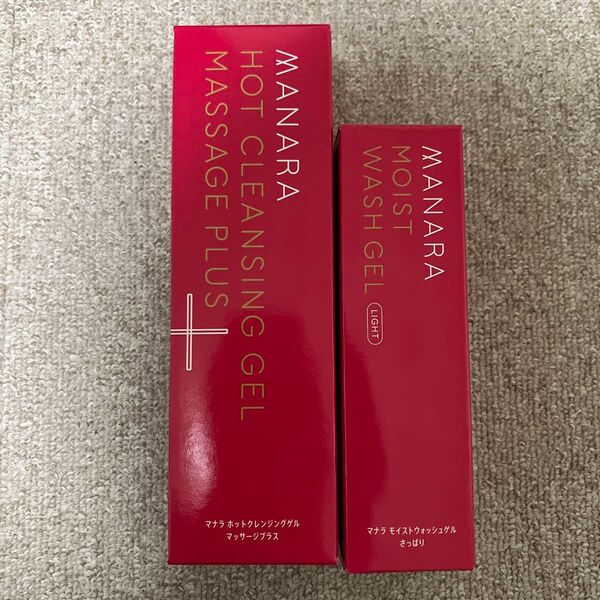 マナラ ホットクレンジングゲルマッサージプラス200gとモイストウォッシュゲル さっぱり120mLのセットMANARA