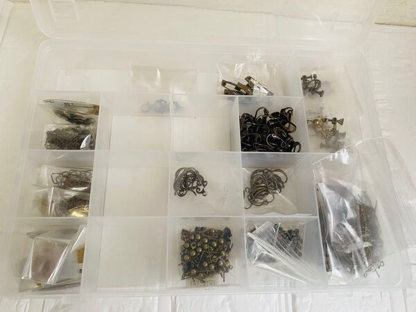 貴和製作所 ハンドメイド アクセサリーパーツ 材料 金古美 G古 ピアス イヤリング 三角カン セット まとめ売り
