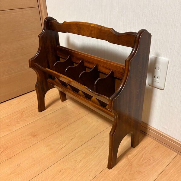 karimoku カリモク コロニアル スリッパラック 木製 アンティーク