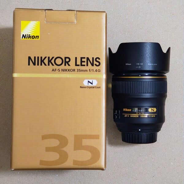 Nikon AF-S NIKKOR 35mm f/1.4G 単焦点 レンズ 元箱有り