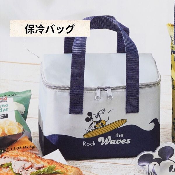 新品 ミッキーマウス 保冷バッグ Spring 雑誌 付録 ディズニー クーラーバッグ トートバッグ サーフ サーフィン