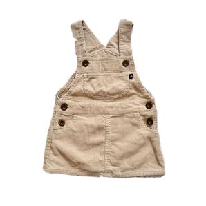 オーバーオール サロペット 女の子 キッズ 子供服 スカート コーデュロイ ベージュ