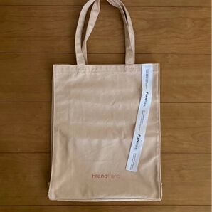 Franc franc フランフラン コットントートバッグ ロゴトート(未使用品)