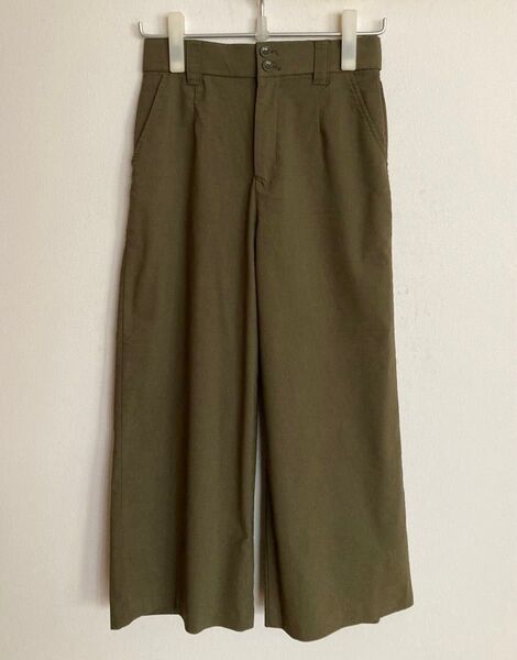 レディース 麻混ワイドパンツ(未使用品)