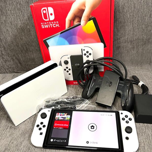 良品★Nintendo Switch 有機ELモデル ホワイト★一式セット 任天堂 スイッチ