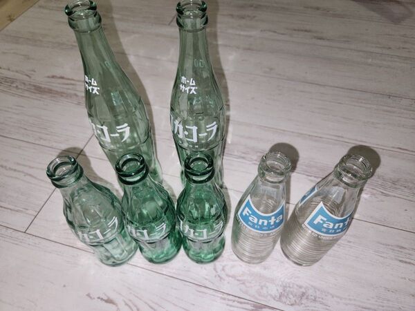 コカコーラ 500mlホームサイズ 1967年製 190ml ファンタ 200ml 1963年製 ガラス瓶