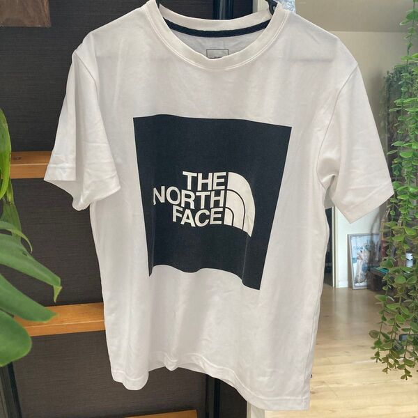 THE NORTH FACE Tシャツ サイズM ロゴ ホワイト 後ろ肩ロゴあり