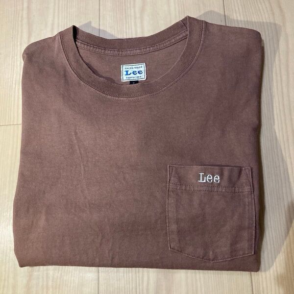 Lee ポケットTシャツ ブラウン Sサイズ 希少カラー