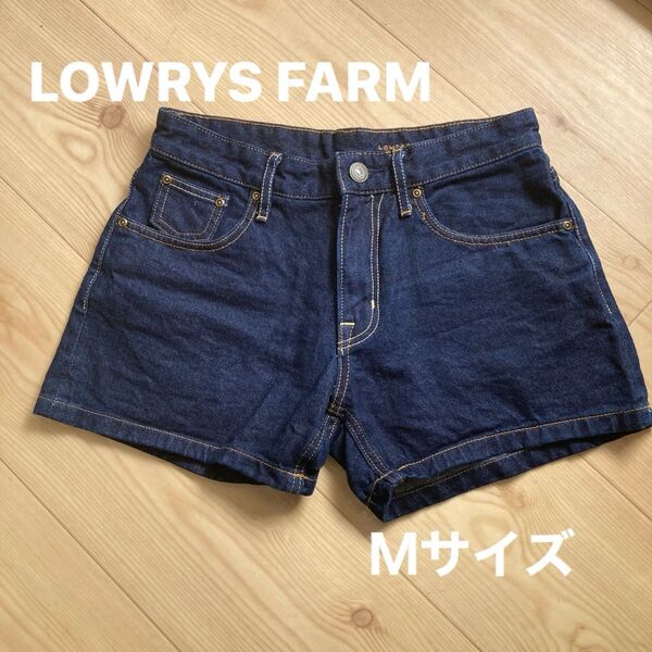 LOWRY'S FARM デニムショートパンツ Mサイズ ネイビー レディース ガールズ 良品