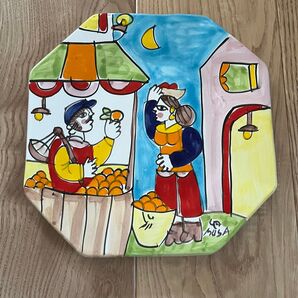 LA MUSA ラムーザ イタリア 陶器皿プレート D【送料込】