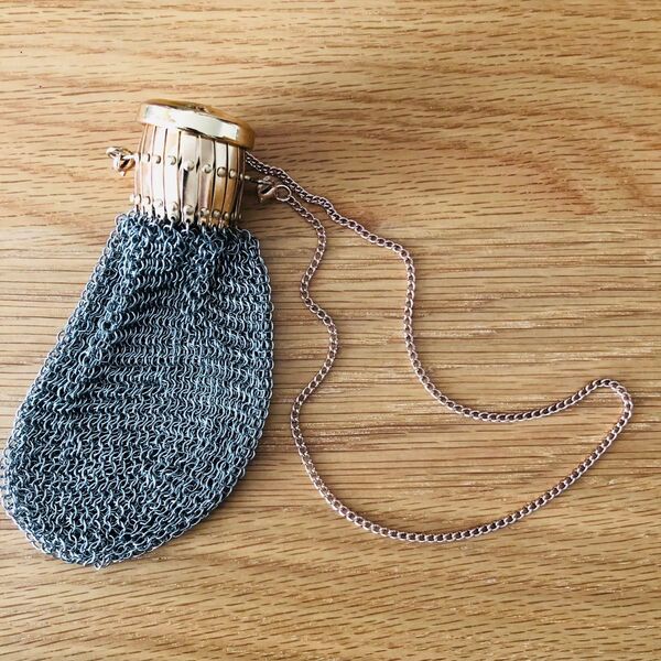 【新品】チェーンメイルコインケース VINTAGE シルバー 小銭入れ シルバー ヴィンテージ アクセサリー ネックレス チェーン