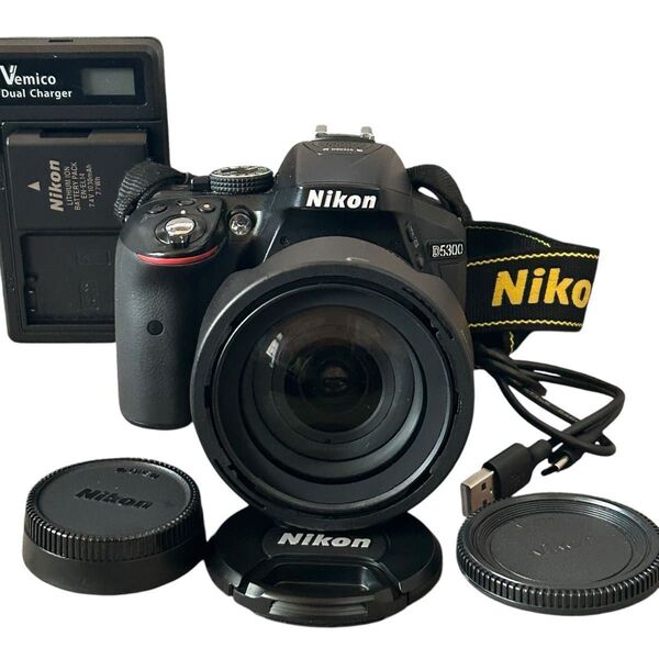 美品 Nikon D5300 デジタル一眼レフカメラ AF-S NIKKOR 18-70mm 1:3.5-4.5G ED