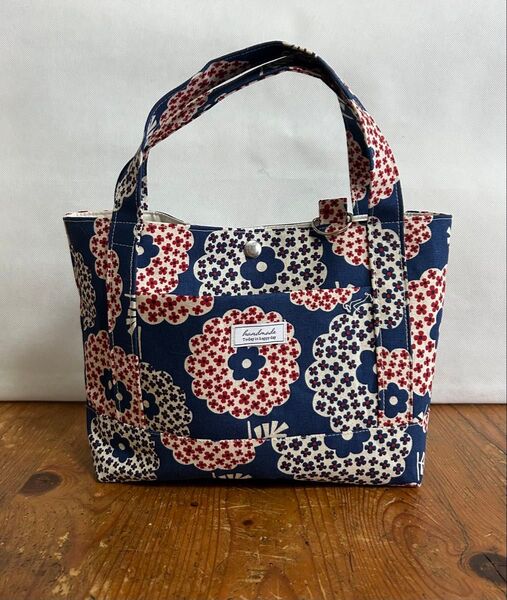 【ハンドメイド】 ミニトートバッグ ランチバッグ お散歩バッグ