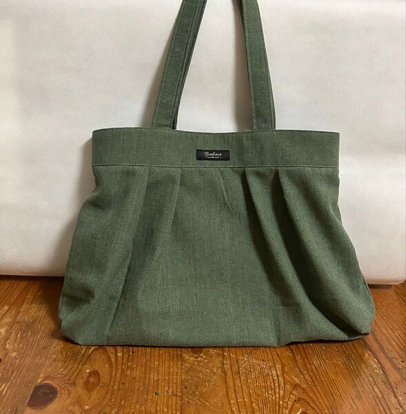 【ハンドメイド】 ギャザーバッグ ショルダーバッグ トートバッグ