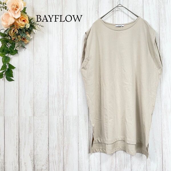 新品 極美品【BAYFLOW ベイフロー】ノースリーブ オーバーサイズTシャツ