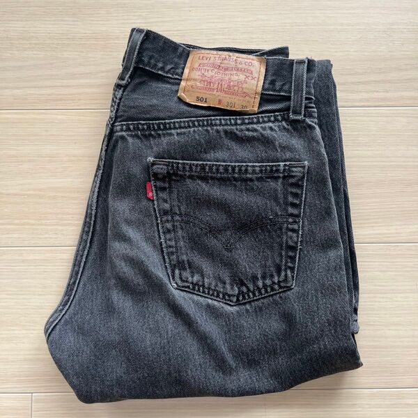 アメリカ製 後染め Levi’s 501 0660 ブラックデニム W30 L30 後染め ビンテージ リーバイス501 USA製