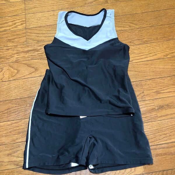 水着 フィットネス ジム プール セパレート水着 競泳水着 女子 パット付 エレッセ Lサイズ