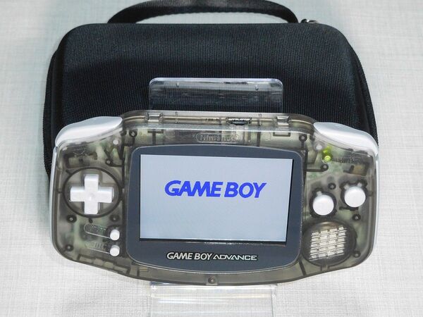 ゲームボーイアドバンス IPS液晶V4カスタム クリアブラック 収納ケース付 GBA AGB-001