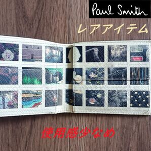 ポールスミス Paul Smith 二つ折り財布 グラフィック【レア】■中古美品■#0510
