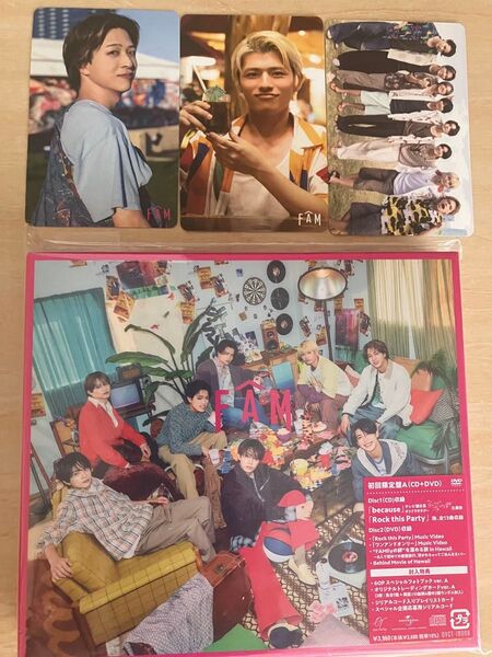 【美品】timelesz オリジナルアルバムFAM ~初回限定盤A~ CD+DVD トレカ3枚