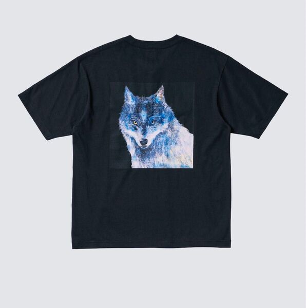 ユニクロ Tシャツ 半袖 ブラック UT ストリート M ユニクロ 米津玄師 UT 月を見ていた Tシャツ Mサイズ ブラック黒