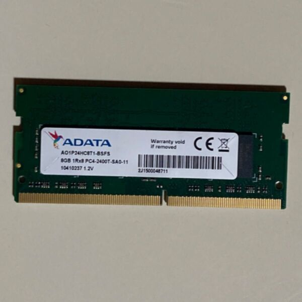 ADATA ノートPC用メモリ 8GB PC4-2400T DDR4-2400(PC4-19200)