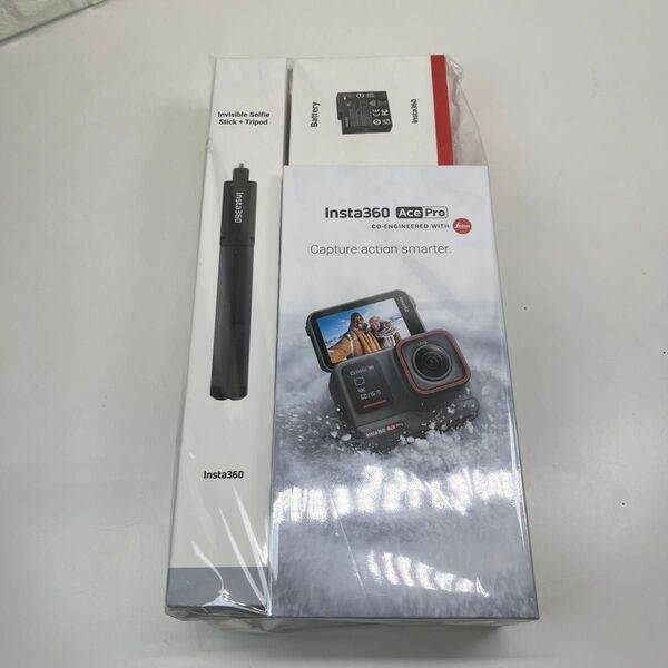 【新品未開封】Insta 360 Ace Pro インスタ 本体+三脚スティック+バッテリー