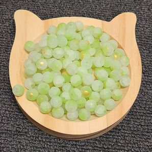 【+50ml増量中】フロストガラスビーズ マット 8mm 50ml 焼き付け塗装 ガラスグリッター パウダー付きビーズ