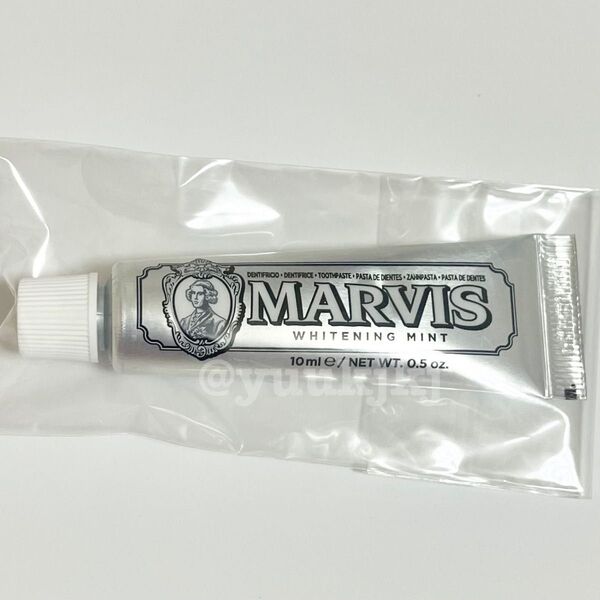 新品 MARVIS マービス ホワイト・ミント 歯磨き粉 ミニサイズ 1本 10mL 試供品 お試し ホワイトニング 美容