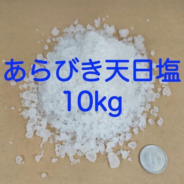 【送料無料】アクアリウム用 あらびき天日塩 10kg (錦鯉 金魚 めだか メダカ 熱帯魚の塩水浴)