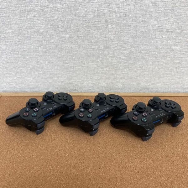 SONY PlayStation3 DUALSHOCK3 ワイヤレスコントローラー 2個セットと通常タイプ1個