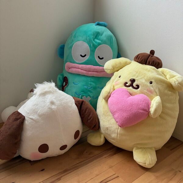 サンリオ ぬいぐるみ ハンギョドン ポムポムプリンポチャッコ 3個 まとめ売り