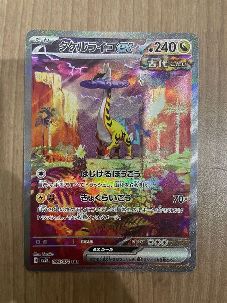 ポケモンカード タケルライコex SAR