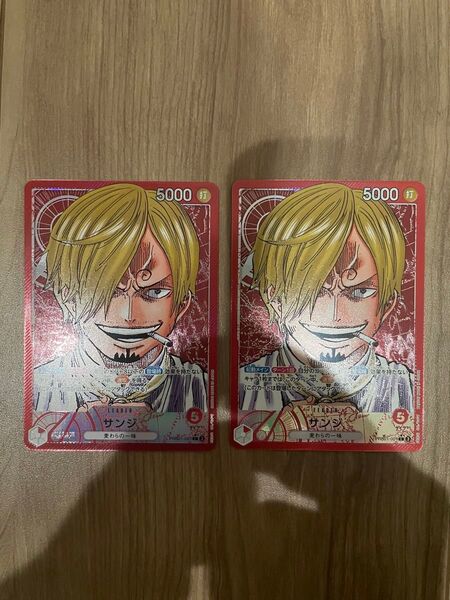 ワンピースカード サンジ リーダー パラレル THE BEST PRB01-001 ONE PIECE Card 未使用 L