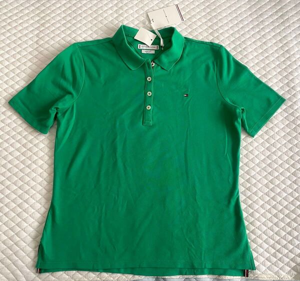☆送料込☆タグ付新品100%正規品Tommy HILFIGERロゴ綿ポロシャツ