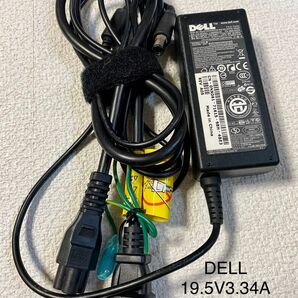☆送料込☆中古純正DELLデルACアダプター19.5V3.34A八角形コネクタ