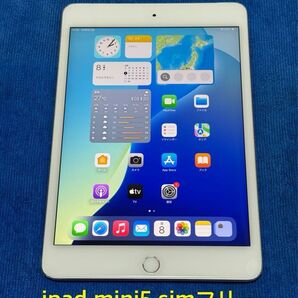 iPad mini 第5世代 Wi-Fi+Cellular 64GBシルバー①