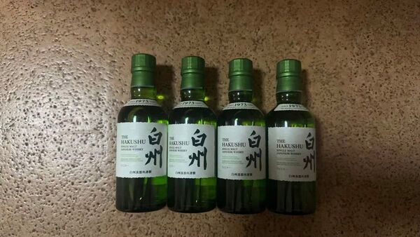 白州 シングルモルト ウイスキー ミニボトル 180ml 4本セット