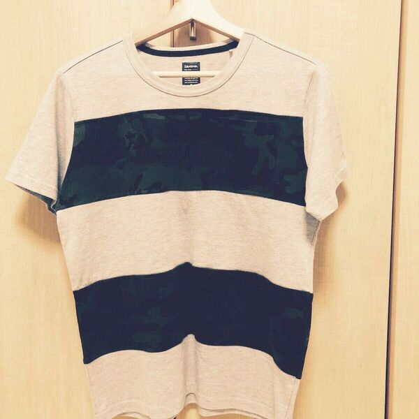 DAIWA Tシャツ メンズ 迷彩柄 グレー Mサイズ