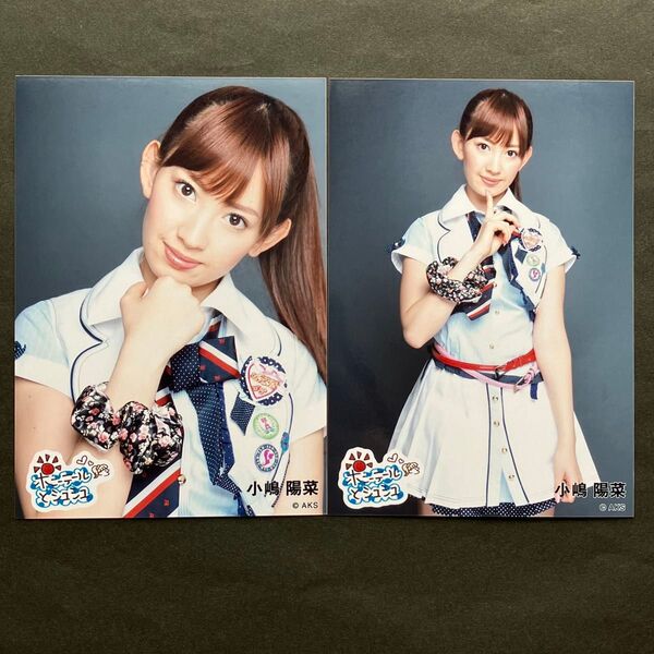 小嶋陽菜 AKB48 生写真 2種にコンプ ポニーテールとシュシュ 会場限定