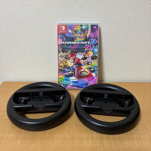 マリオカート8 デラックス Switch とJoy-Conハンドルのセット(Joy-Conは付属しません)