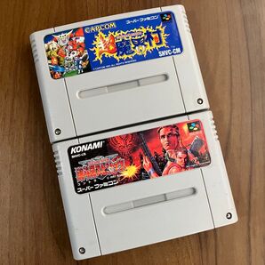 魂斗羅スピリッツ 超魔界村 スーパーファミコン メンテナンス済み