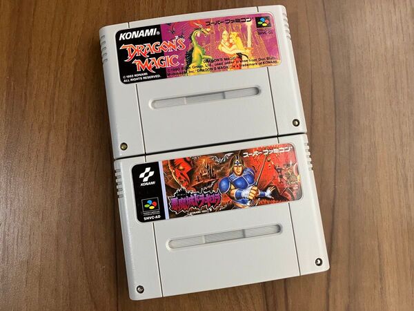 悪魔城ドラキュラ ドラゴンズマジック KONAMI スーパーファミコン メンテナンス済み