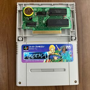 アレサ ARETHA スーパーファミコン 新品電池交換 メンテナンス済み
