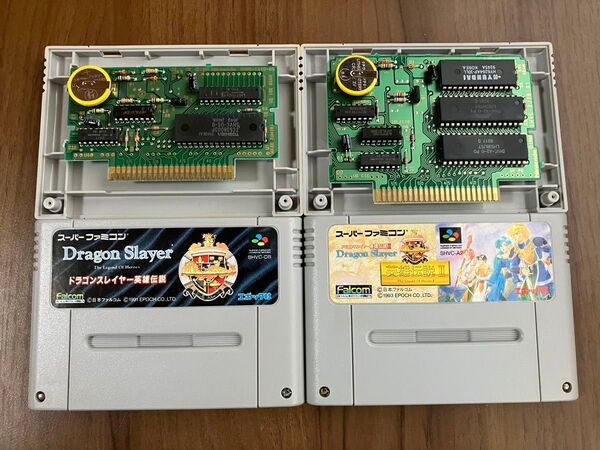 ドラゴンスレイヤー英雄伝説 ドラゴンスレイヤー英雄伝説Ⅱ スーパーファミコン 新品電池交換 メンテナンス済み