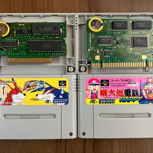 スーパーボンバーマン5 桃太郎電鉄ハッピー スーパーファミコン 新品電池交換 メンテナンス済み