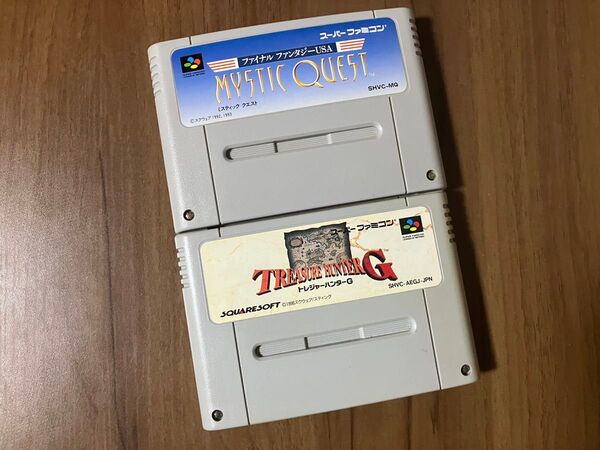 トレジャーハンターG ファイナルファンタジーUSAミスティッククエスト スーパーファミコン メンテナンス済み セーブOK