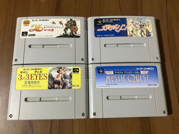 サザンアイズ ミスティッククエスト ガデュリン イースⅢ スーパーファミコン メンテナンス済み セーブOK