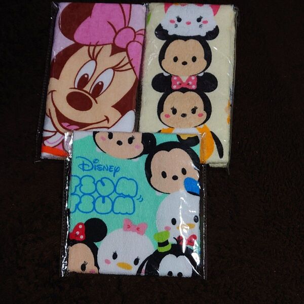 【非売品】第一生命 ディズニー フェイスタオル2枚&キッチンタオル1枚 ミニー ツムツム