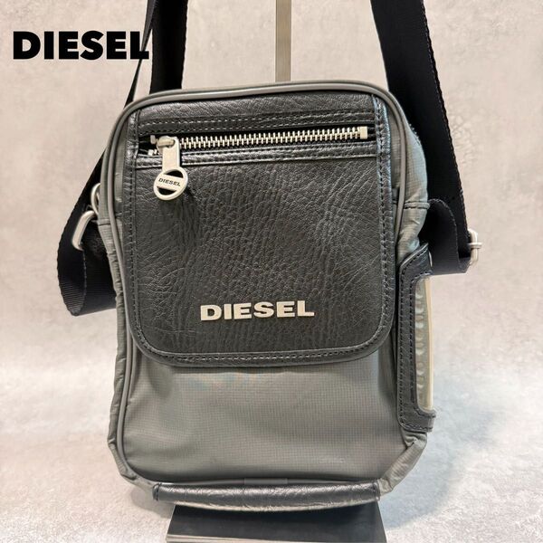 新品 DIESEL ディーゼル ショルダーバッグ グレー